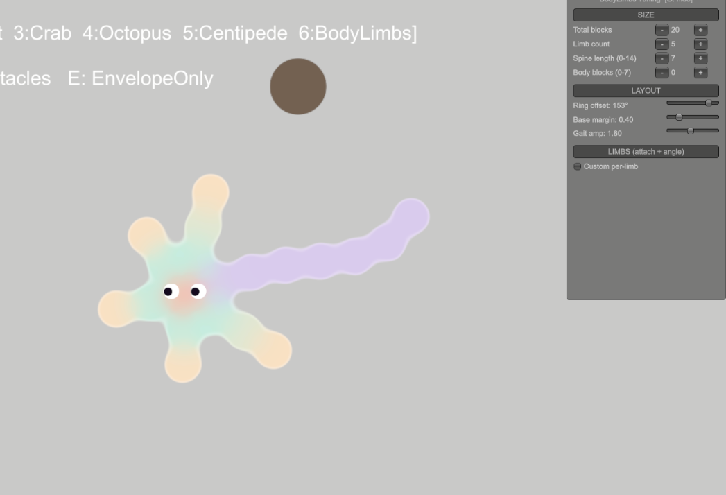 Pure envelope blob with chibi face