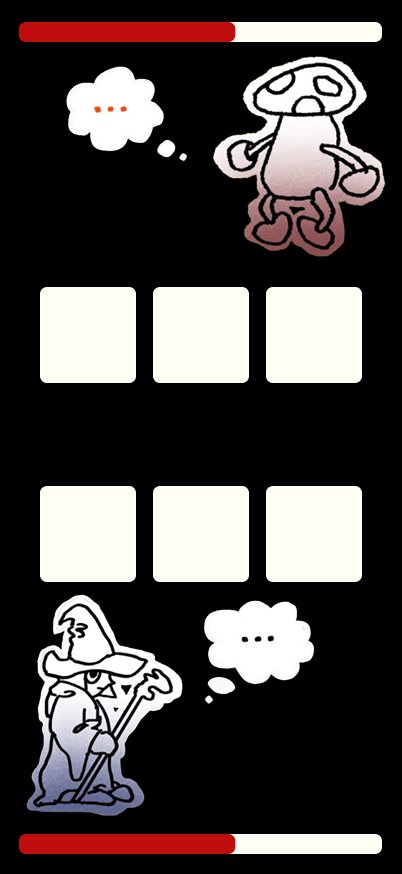 Card battle UI mockup